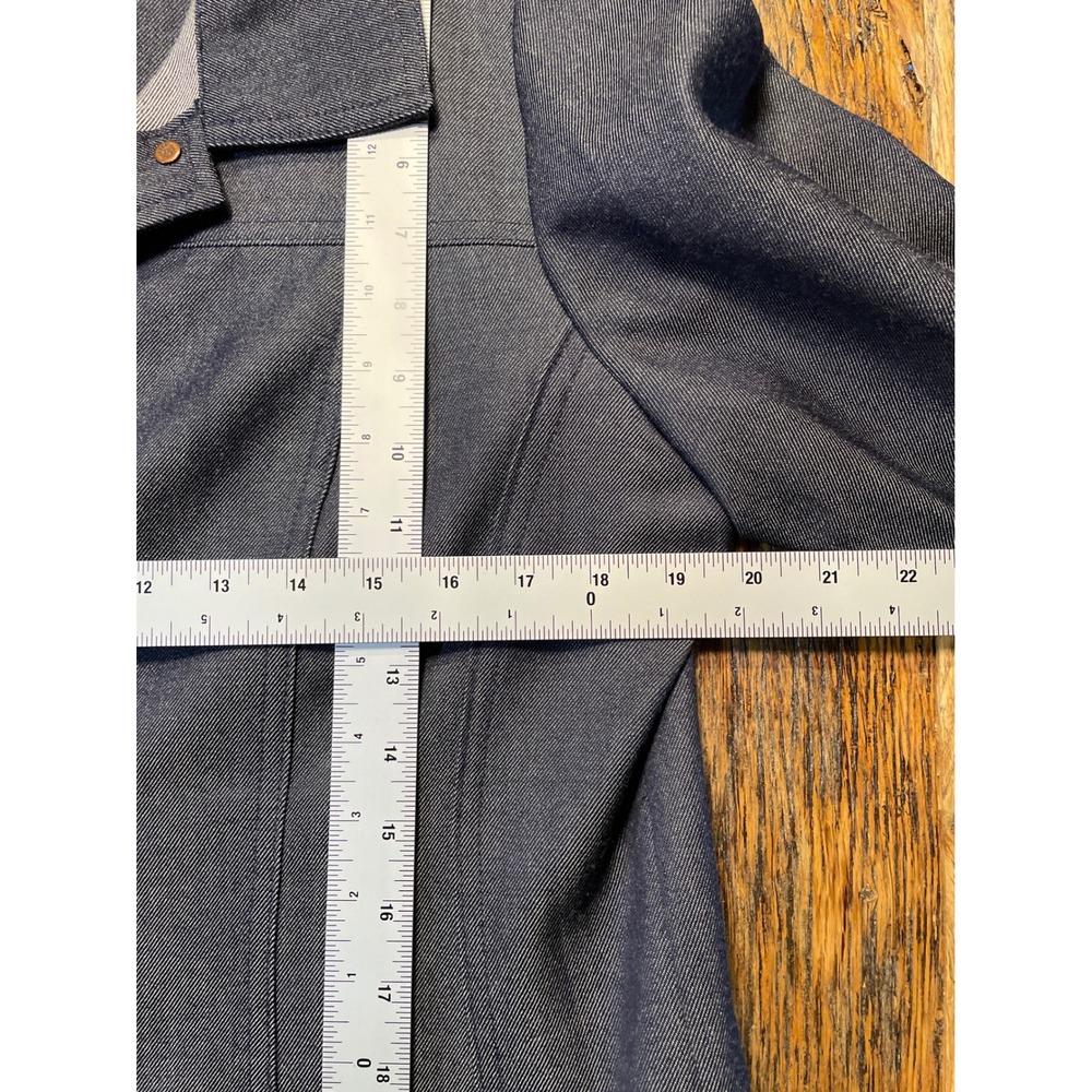 Pendleton Denim Jacket Button Front Collared West… - image 10